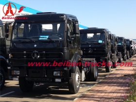Tête de camion remorque Beiben 380ch technologie de Benz camion tracteur RHD pour le congo, pointe-noire