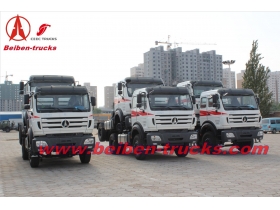 fournisseur de technologie de benz de camion tracteur 400hp tête de Baotou North Benz 6 x 4 camion