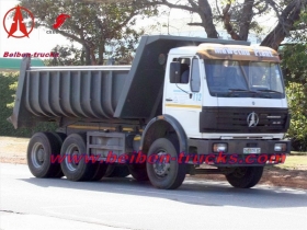 Chine Nord benz 2538 camions à benne pour la terre se déplaçant