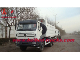 Chine Beiben 6 x 4 camion à benne basculante 380ch utilisé pour les travaux de construction