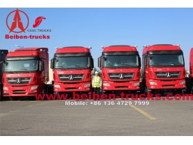 North Benz 6x4 beiben tractor truck 375hp 40ton tractor truck for africa using