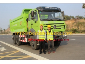 Prix Chine fabricant 10 roues 20 tonnes de sable benne camion de Beiben camion à benne basculante