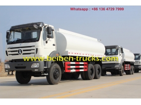 BeibenTRUK 15 m3 6 X 4 camions de restauration mobiles, camion de réservoir d'eau RHD pour sal...