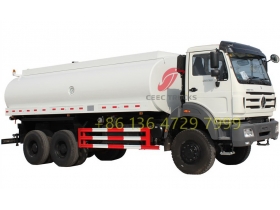 Beiben 2638 6 x 4 livraison eau citerne camion citerne camion fournisseur d'eau