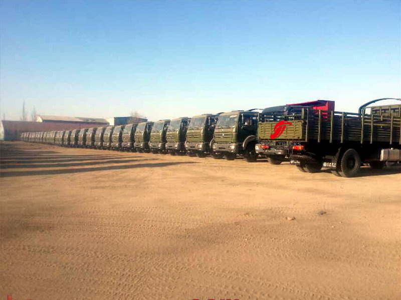 30 unités Beiben camion militaire exportation vers l'Amérique du Sud 