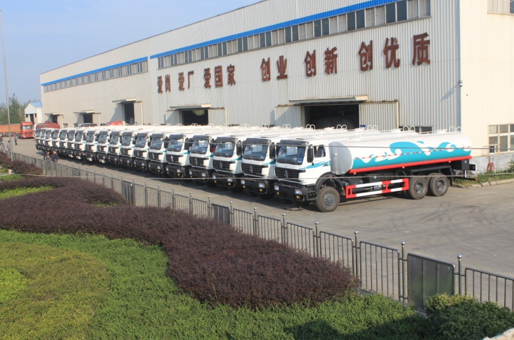 80 unités beiben eau camions-citernes sont sucessfully exportation à Alger, Algérie 