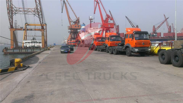 Beiben trucks for shipment