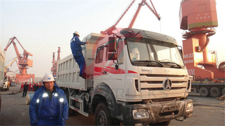 Beiben trucks for shipment