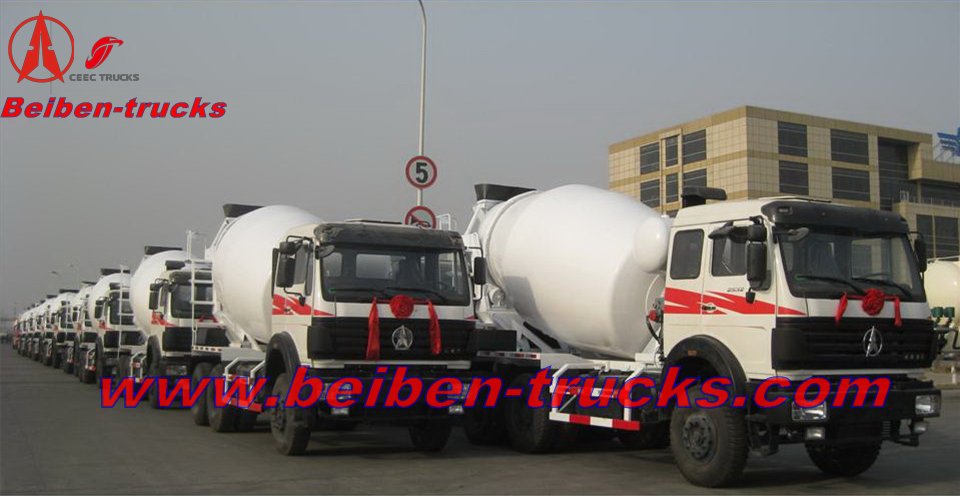 beiben concrete mixer truck for indonesia country