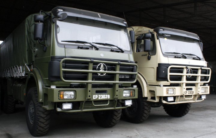 camion militaire beiben pour le Pérou