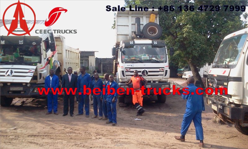 Fabricant de camions à benne basculante Congo North Benz 340 Hp de Chine