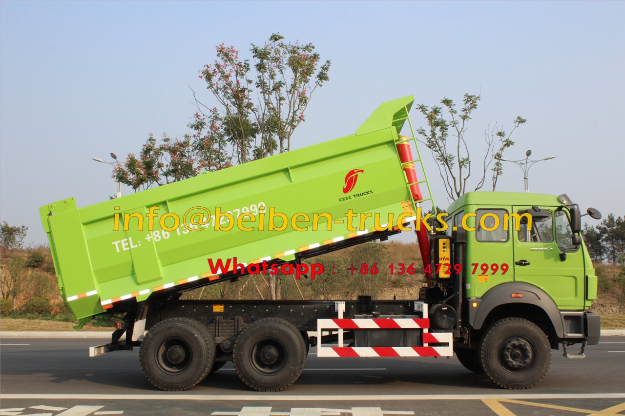 Populaire en Afrique Usine camion lourd camion à benne basculante 6x4 beiben camion à benne basculante