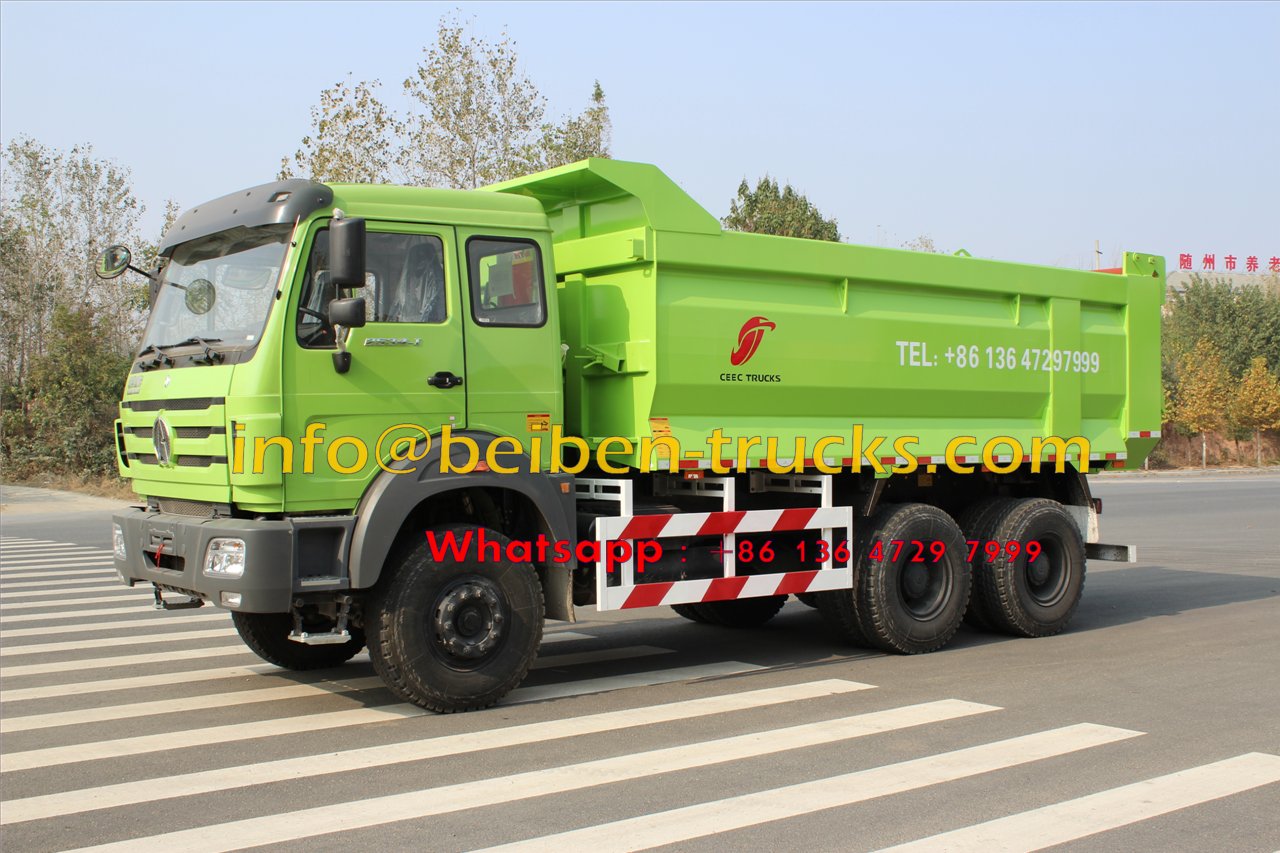 Chine fabricant 10 roues 20 tonnes camion-benne de sable camion à benne basculante Beiben