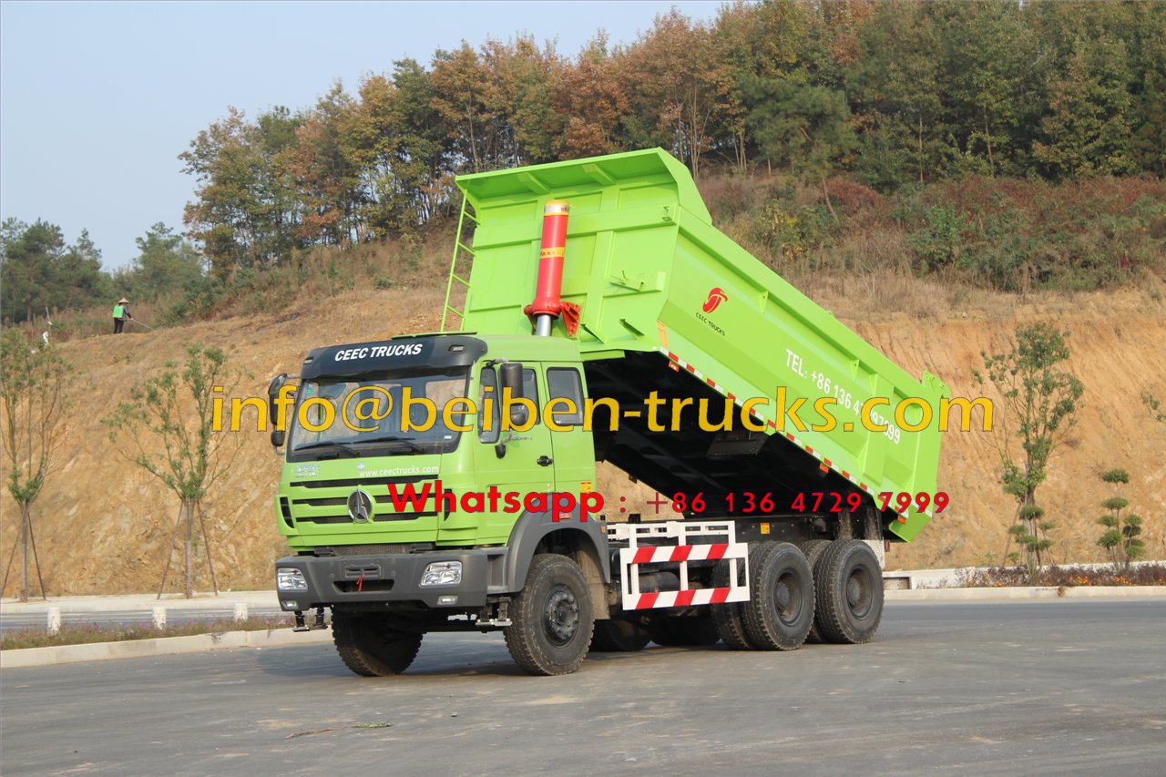 Camion à benne basculante flambant neuf en Chine avec le prix le moins cher 6*4 380hp Beiben camion à benne basculante