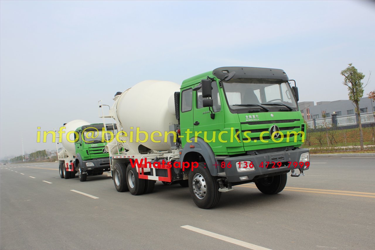 Chine Beiben 6x4 340hp 10 mètres cubes camion malaxeur à béton