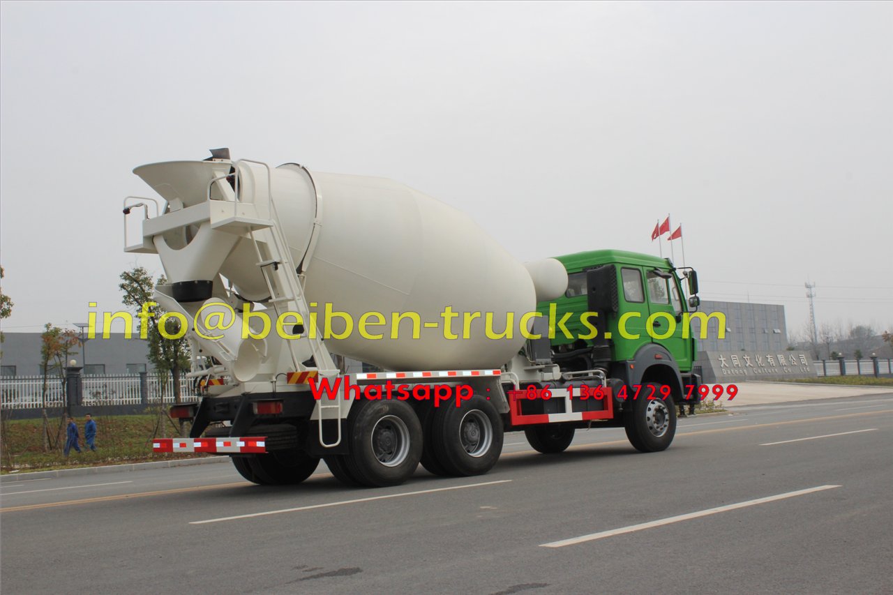 Beiben bonne qualité 6x4 camion malaxeur 8 mètres cubes vente en Mongolie