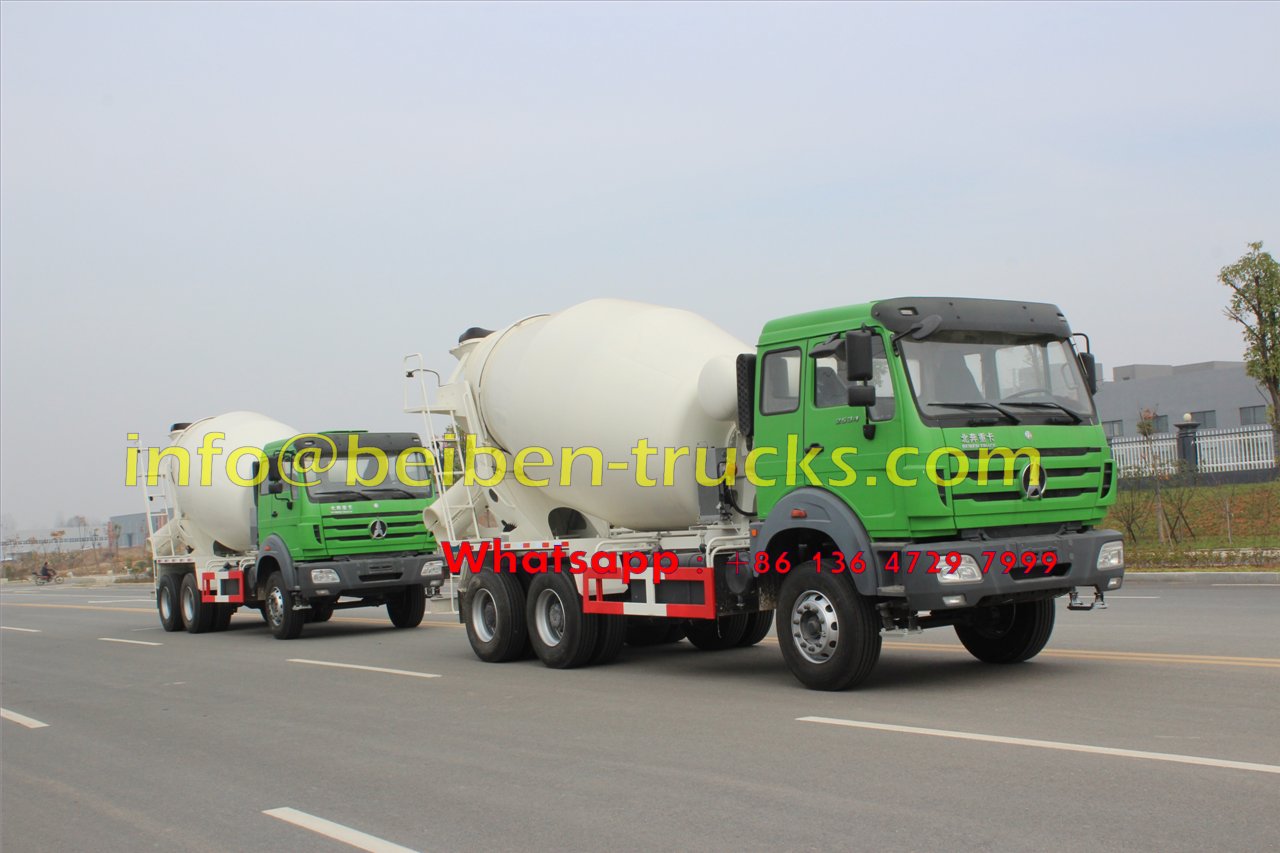 Beiben bonne qualité 6x4 camion malaxeur 8 mètres cubes vente en Mongolie