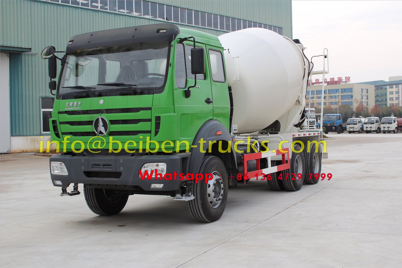 Camion de mélange de béton de capacité militaire Beiben 6x4 5m3 de vente chaude de qualité militaire