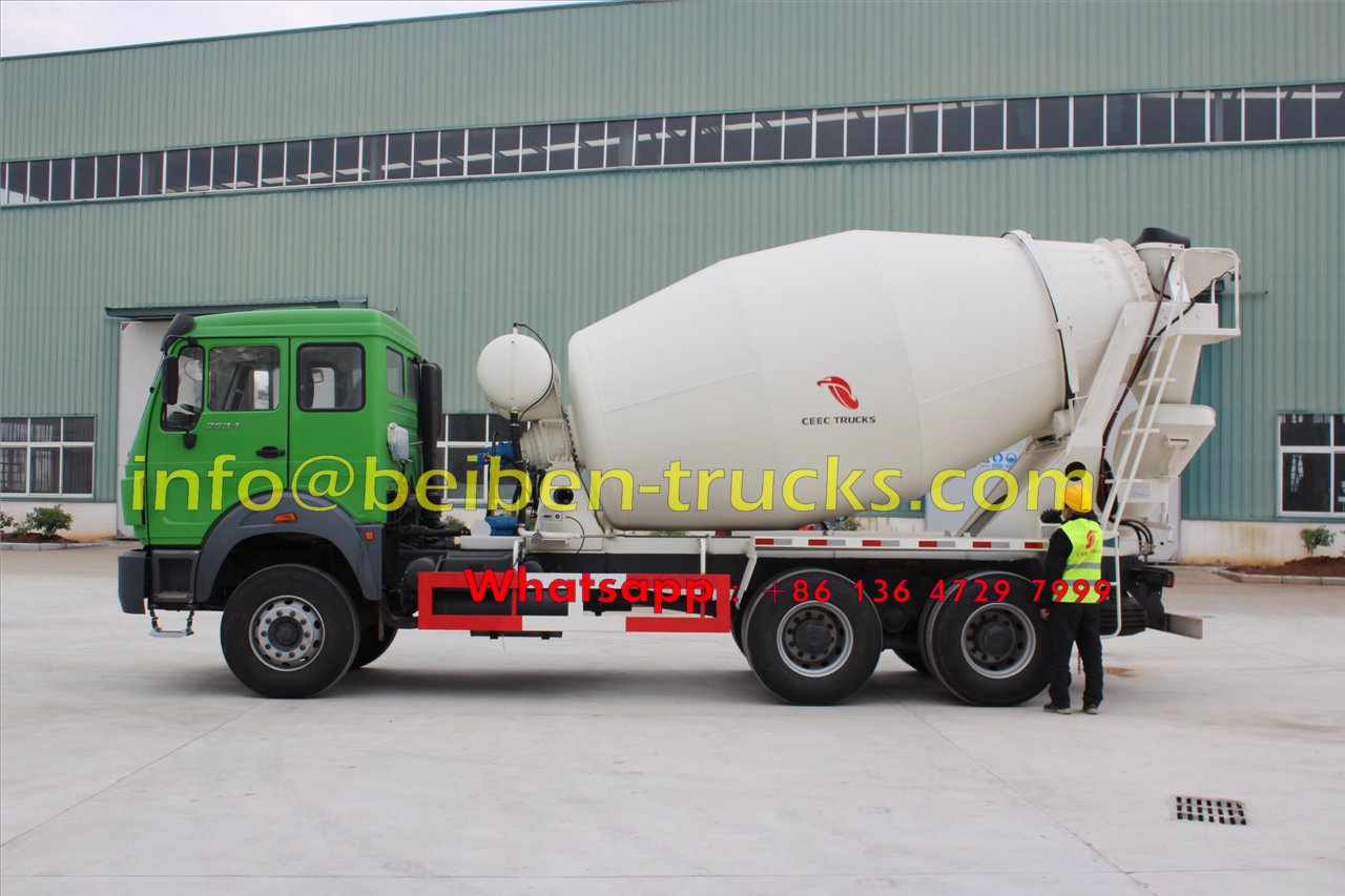 Camion de ciment de camion malaxeur à béton North Benz NG80 6x4