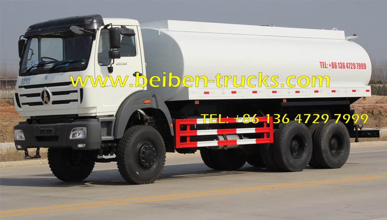Fournisseur de camions-citernes à eau Beiben 20 CBM de la meilleure qualité au Kenya.
