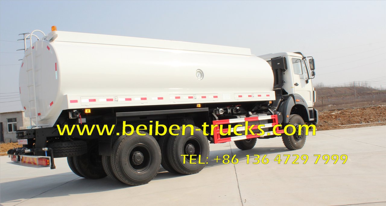 Camion d'eau de camion-citerne du nord du benz BEIBEN 6x4 336HP à vendre