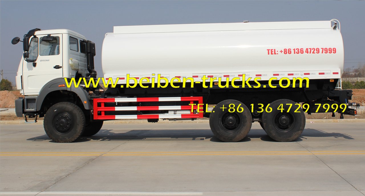 Camion d'eau de camion-citerne du nord du benz BEIBEN 6x4 336HP à vendre