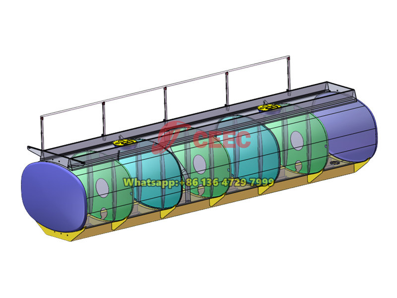 Aluminum alloy oil tanker trailer drawing