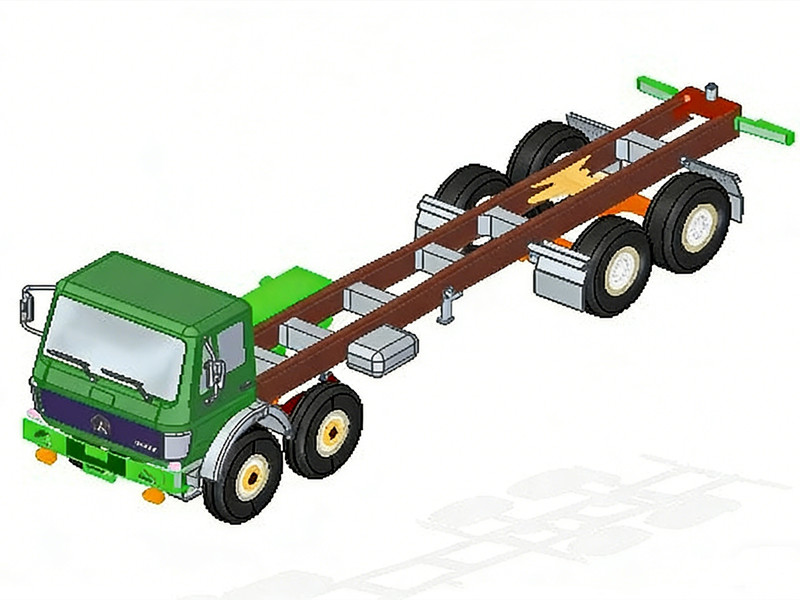 Beiben 8WD chassis drawing