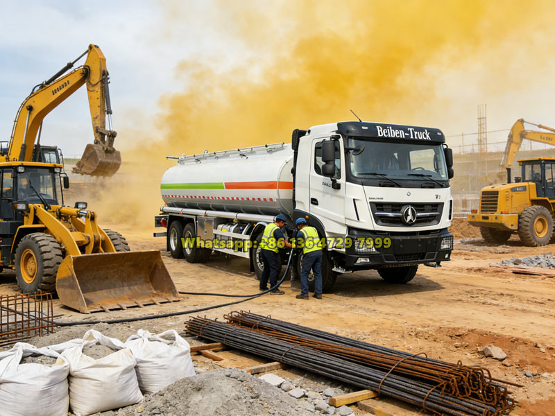 Beiben V3 heavy duty fuel tanker truck