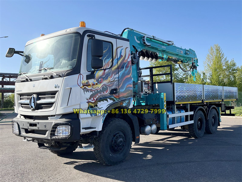 Beiben 6×6 all wheel drive crane truck