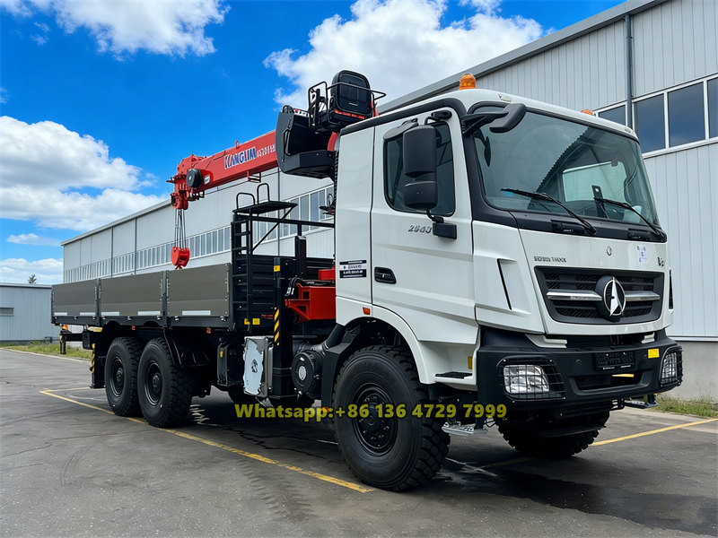 Beiben off-road 10-ton boom crane truck