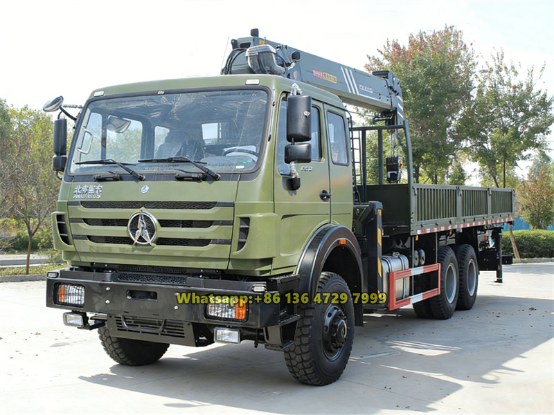 Beiben 6×4 heavy duty boom crane truck
