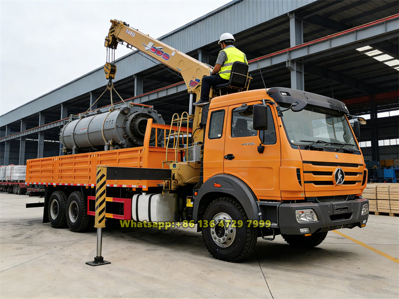 Beiben truck mounted crane applications