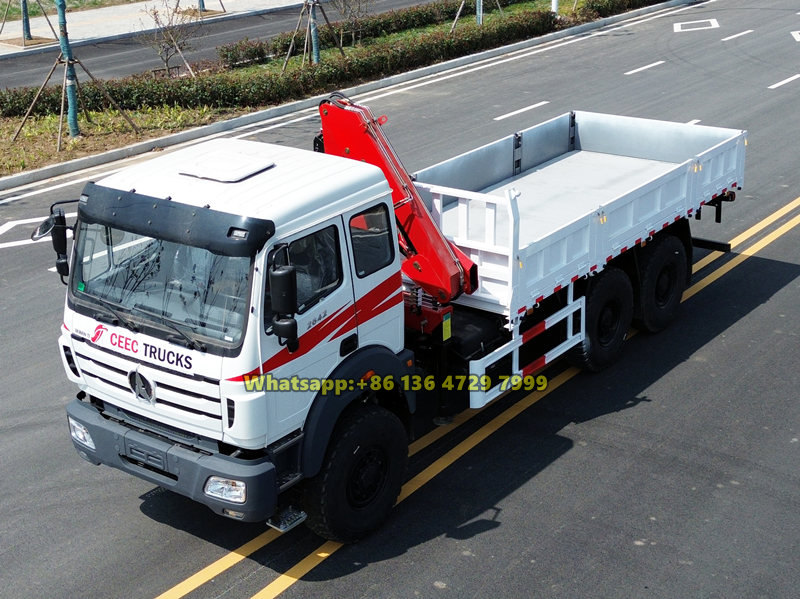 Beiben 6×6 AWD boom crane truck