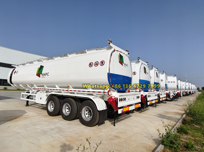Oil tanker trailers for Nigeria