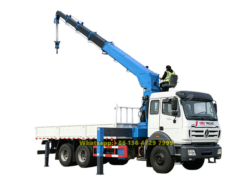 Beiben 6×4 14-ton telescopic boom truck