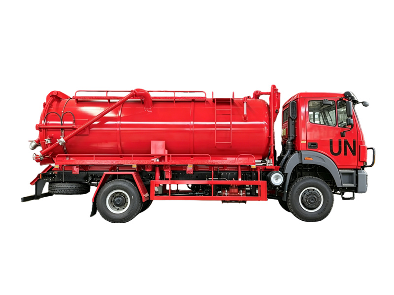 Beiben 4x4 off-road vacuum suction truck for sale