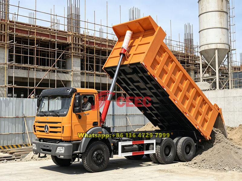 Beiben 6x4 construction tipper truck
