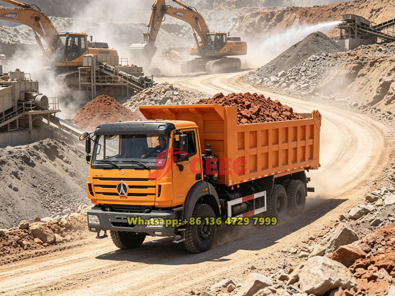 Beiben 6x4 construction tipper truck