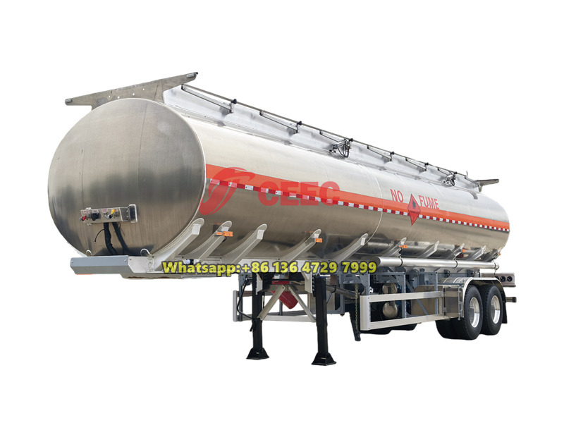 38CBM aluminum alloy diesel tanker trailer