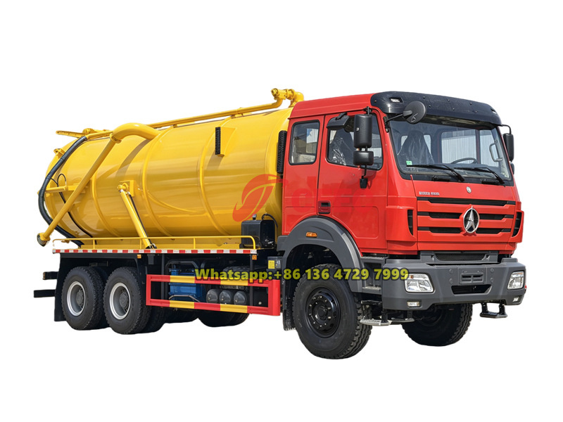 Beiben 6×4 vacuum tank truck