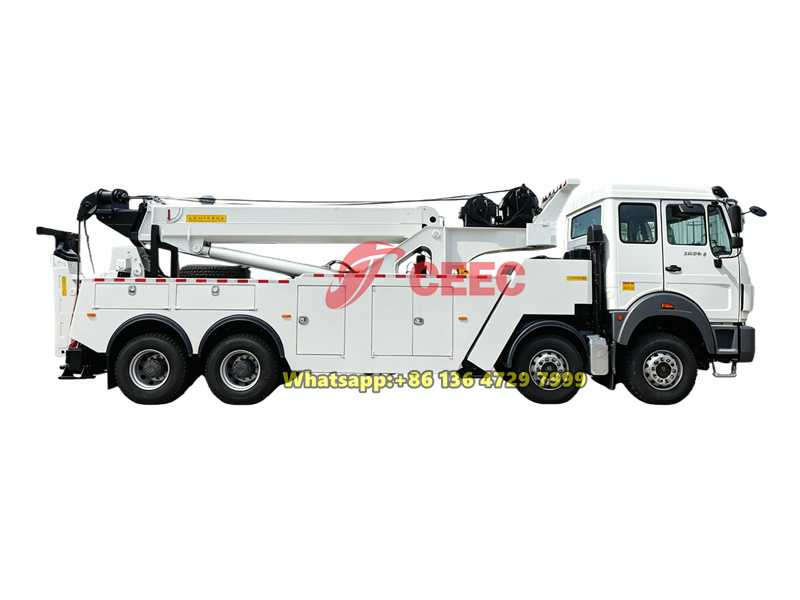 Beiben 12 wheeler rotating towing truck Beiben 12 wheeler rotating towing truck