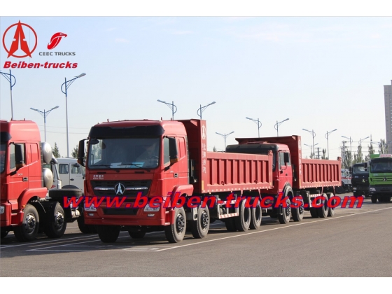 Haute qualité Made in China Powerful Beiben V3 8X4 tipper for sale With Low Price