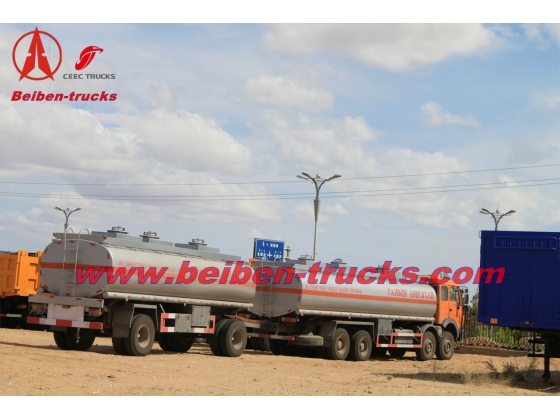 china north benz 8*4 fuel tanker truck price