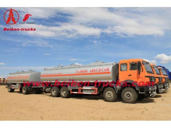 china north benz 8*4 fuel tanker truck price