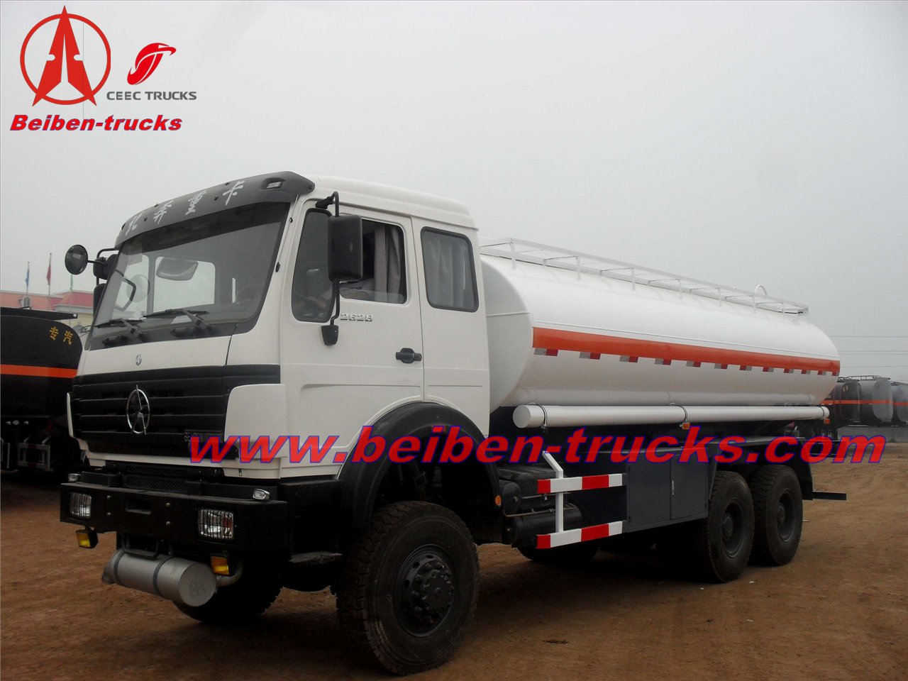 china beiben 6*4 fuel tanker trucks