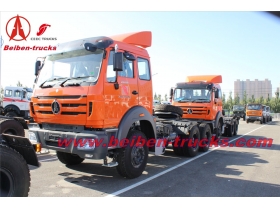 Nouveau BEIBEN Nord Benz NG80 2638 380ch 6 x 4 tracteur tête motrice camion vente chaude sur le camion de remorque lourde pour le prix bas Congo