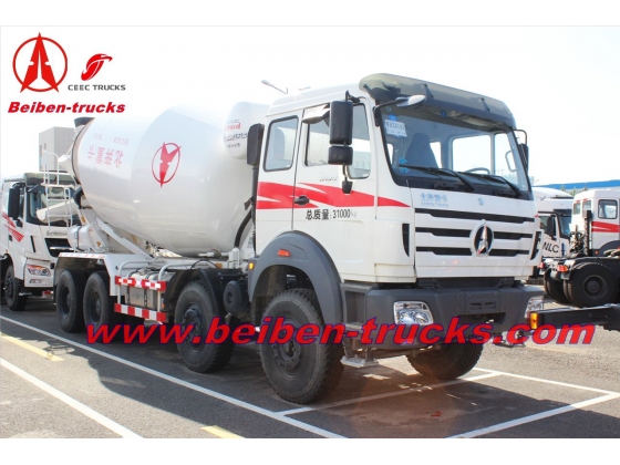Beiben 12 wheeler 14 CBM concrete mixer truck  manufacturer
