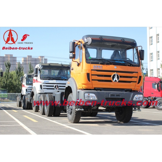 Military truck Beiben 2538 380hp truck tractor north benz prime mover  in china