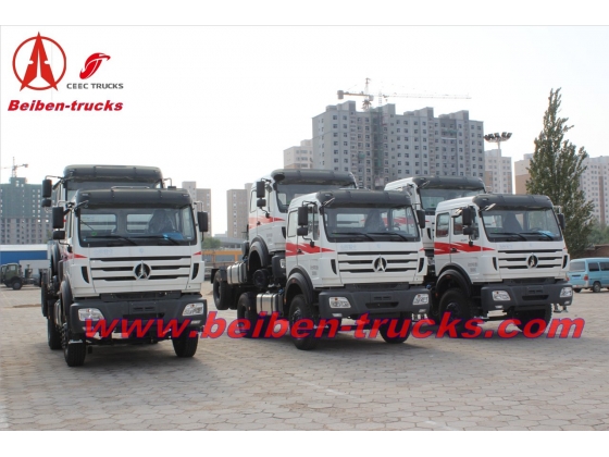 baotou North Benz 6x4 truck head 400hp tractor truck benz technology  supplier